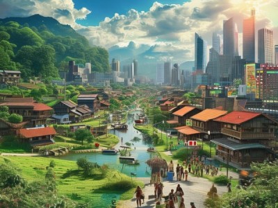 让城市的美与自然相遇，城市与自然的完美融合